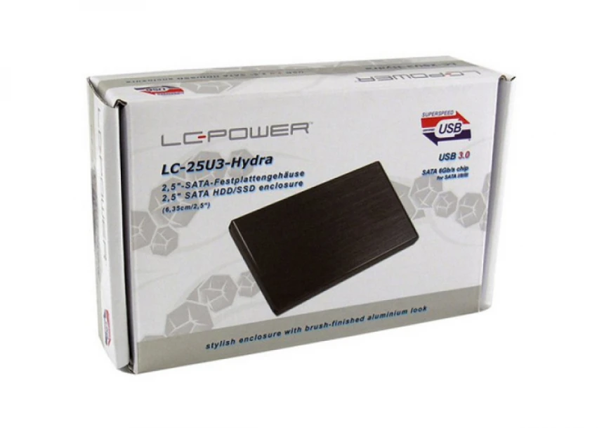 HDD Rack 2.5" LC-Power LC-25U3-Hydra, USB 3.0, SATAn crna