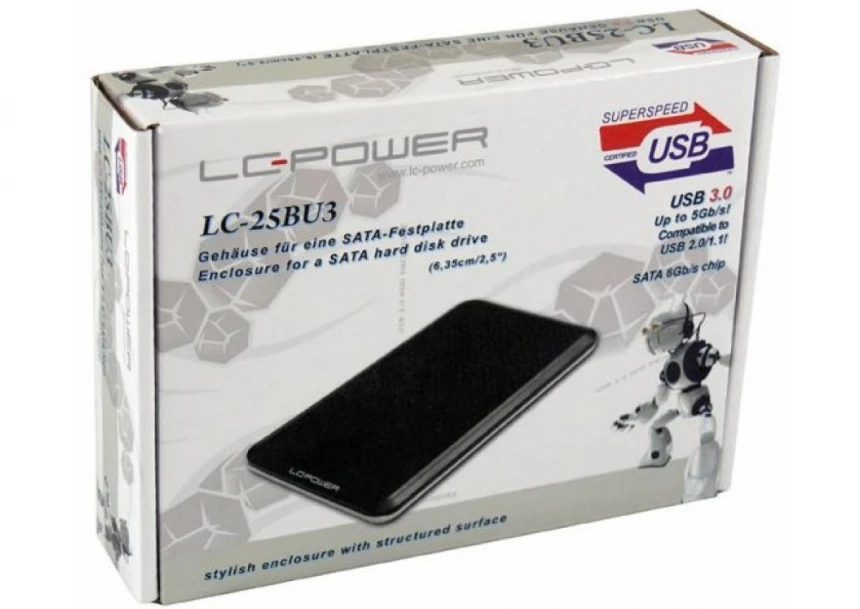HDD Rack LC Power 2.5" LC-25BU3 SATA Bla...