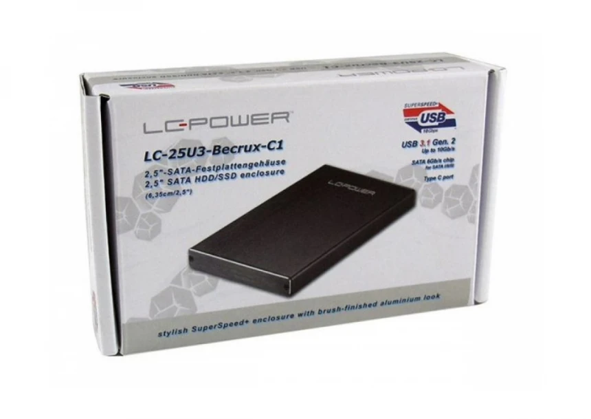 HDD Rack LC Power 2.5" LC-25U3-Becrux-C1 SATA USB3.1 type C