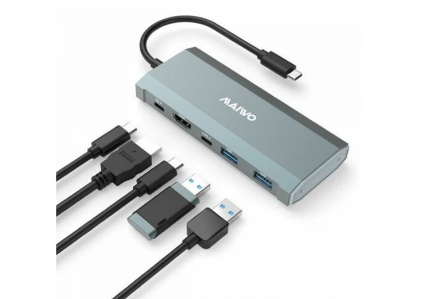 HDD Rack MAIWO USB(C)-NVME/SATA HDMI/PD/...