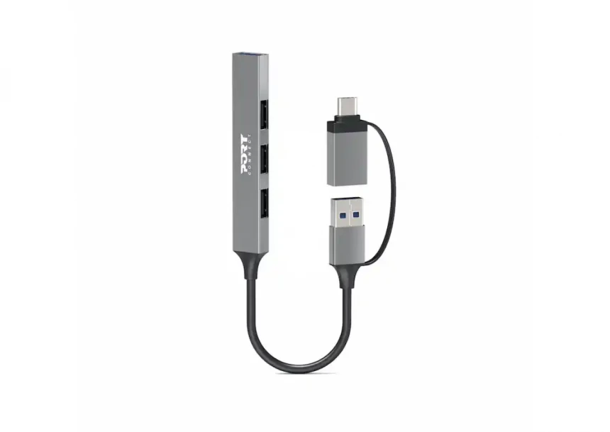 HUB Port Designs USB-C / USB-A  to 4 USB...