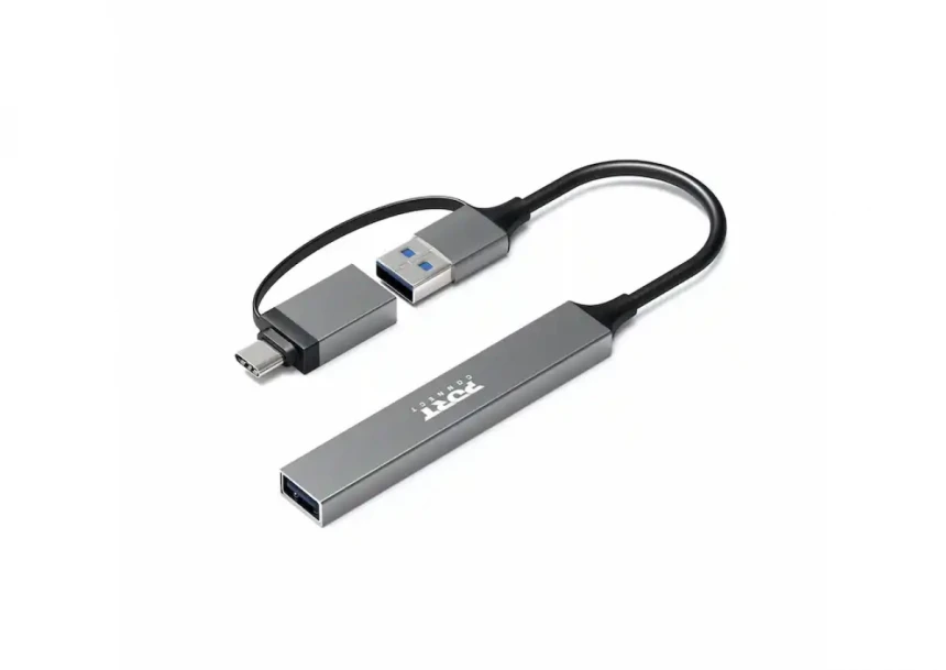 HUB Port Designs USB-C / USB-A  to 4 USB-A ports 480 Mbps SLIM