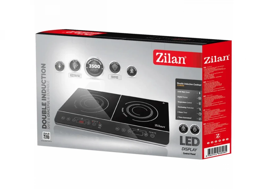 Indukcioni rešo ZILAN ZLN8088 dve grejne zone 3500W
