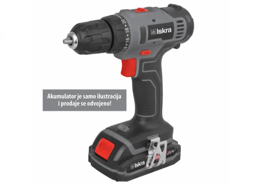ISKRA X-CROSS akumulatorska bušilica 20V