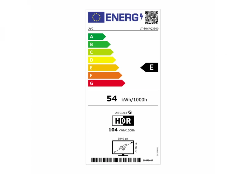 JVC smart 4K TV 50"