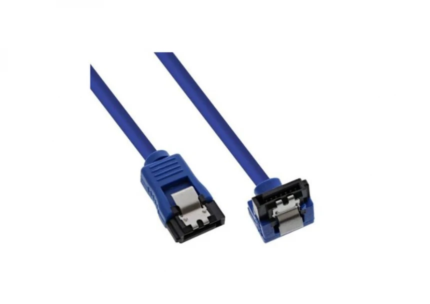 Kabl E-Green S-ATA 0.5m pod uglom plavi