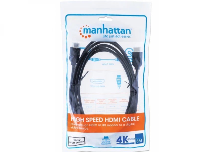 Kabl Manhattan 306126 HDMI M/M 4K/30Hz/3m