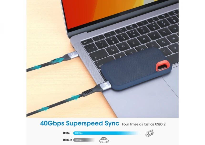 Kabl Manhattan 356374 USB-C M/M 3.1/8K/60Hz/Thunderbolt 4/40Gbps/PD/1m