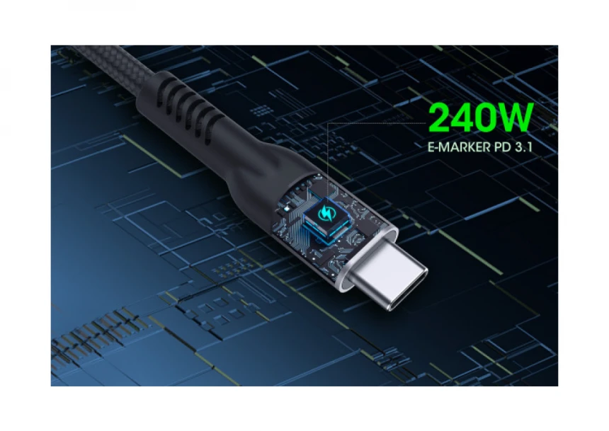 Kabl Manhattan 356374 USB-C M/M 3.1/8K/60Hz/Thunderbolt 4/40Gbps/PD/1m