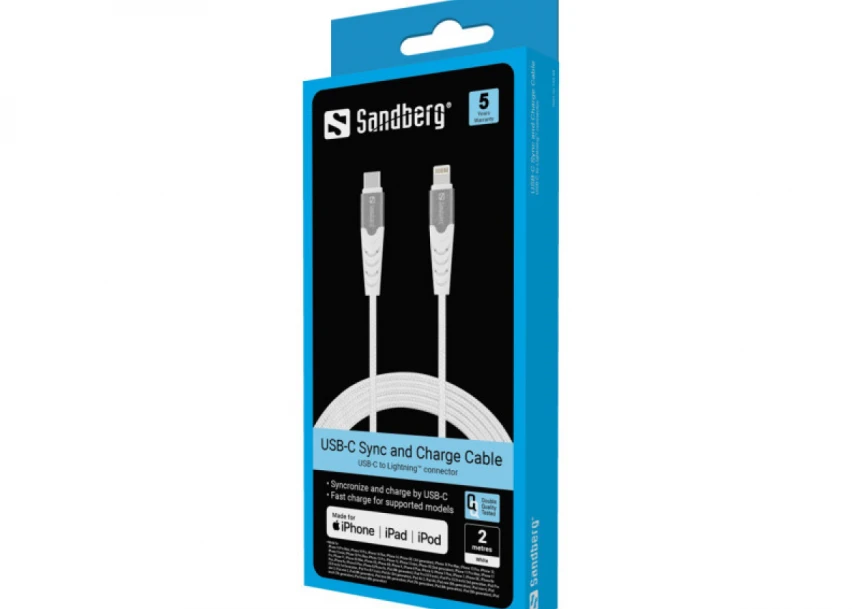 Kabl Sandberg 136-48 USB-C na Lightning 2m