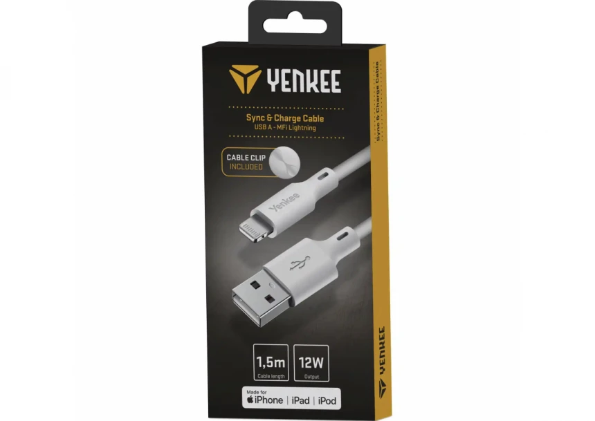 Kabl USB Tip A- Lighting Yenkee YCU 615 WH 1.5m