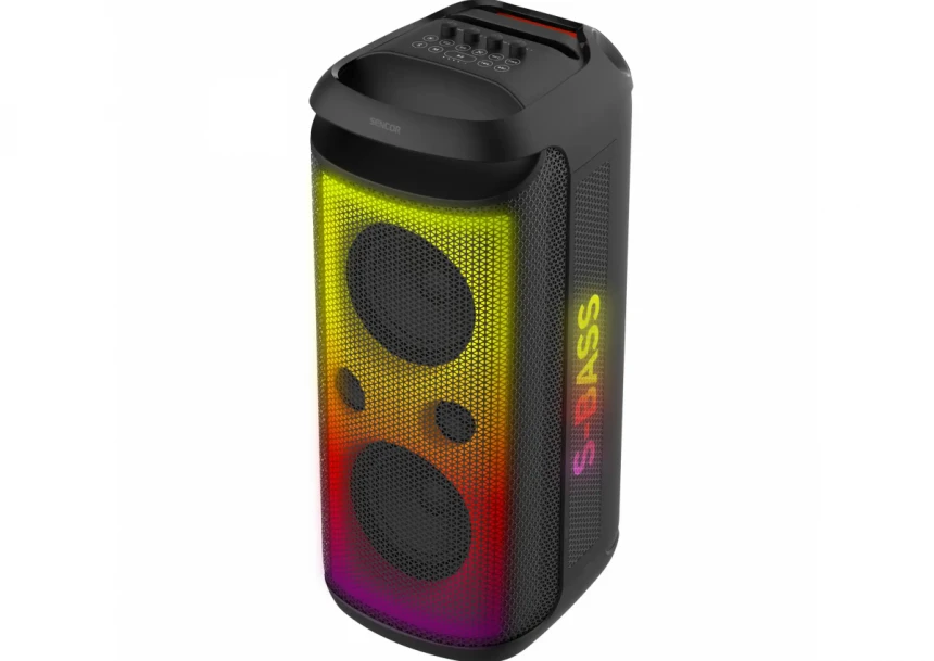 Karaoke zvučnik Sencor Partycone Core 140W/TWS/IPX4/bežični mikrofon/FM/SD/2xUSB/12000mAh li-Ion