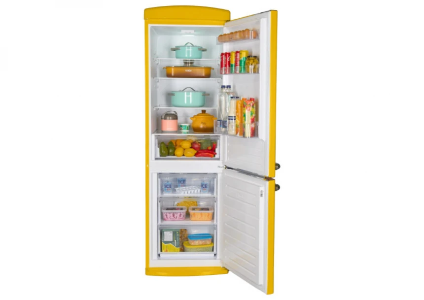 Kombinovani frižider Fram FC-VRR341YLE++/340l/190x60/žuta