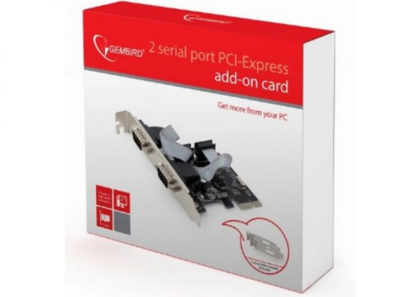 Kontroler PCI-E Gembird SPC-22 2x Serial port