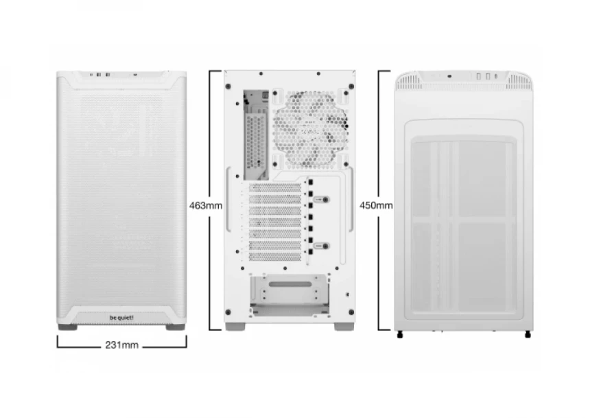 Kućište Be Quiet Pure Base 501 Airflow Window White BGW75