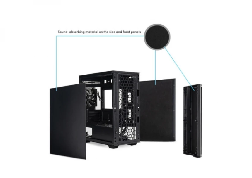 Kuciste Chieftec Pro mini mATX, Crni AZ-01B-OP