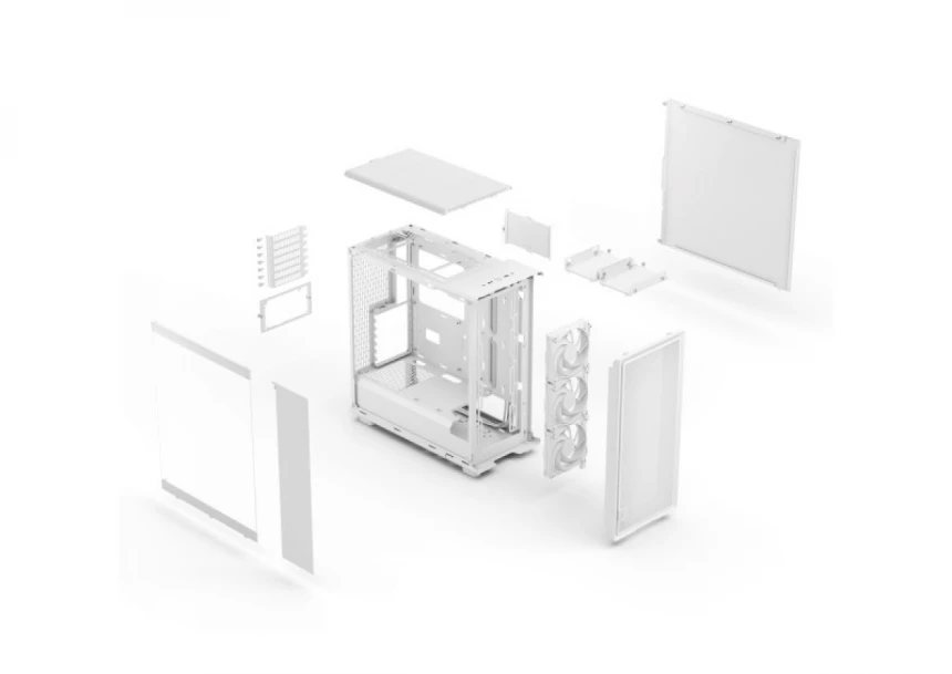 Kuciste FractalDesign Epoch White TG Clear tint, FD-C-EPO1A-03