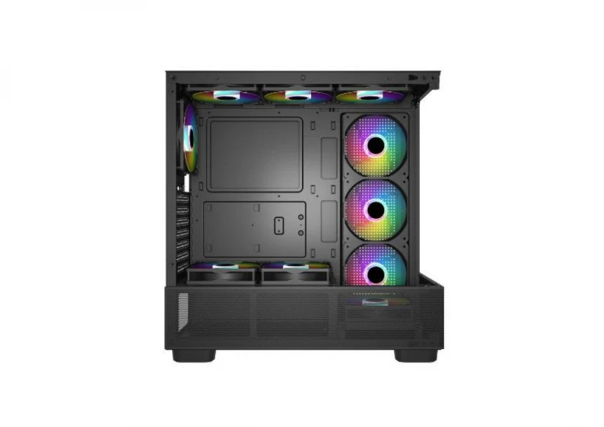 Kućište IG-MAX X218B-4F Black Horizon glass