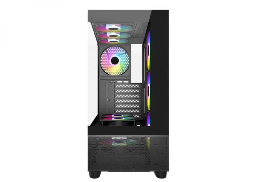 Kućište IG-MAX X218B-4F Black Horizon V2 ARGB glass