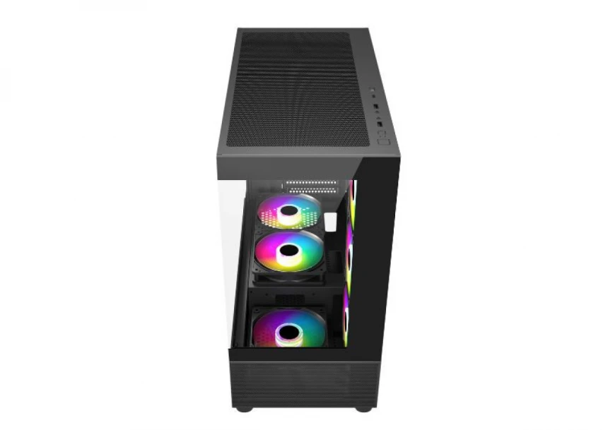 Kućište IG-MAX X218B-4F Black Horizon V2 ARGB glass