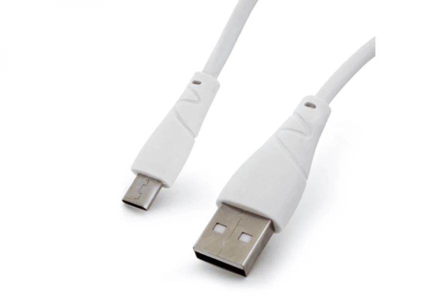 Kućni punjač 2.1A sa USB na Type C kablom CE beli
