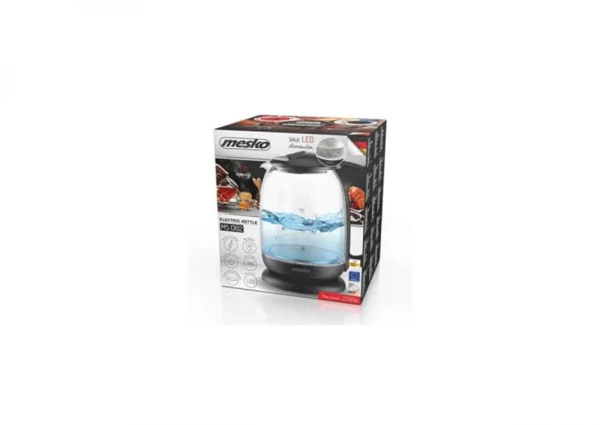 Kuvalo za vodu Mesko MS1302B/zapremina 1.7L/staklo