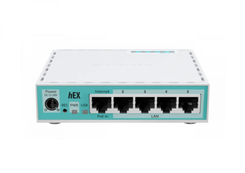 LAN MikroTik E50UG hEX ruter sa 5 x Gigabit LAN / WAN portova 10/100/1000Mb/
