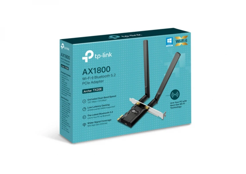LAN MK PCI-E TP-Link Archer TX20E WiFi AX1800/Bluetooth 5.2