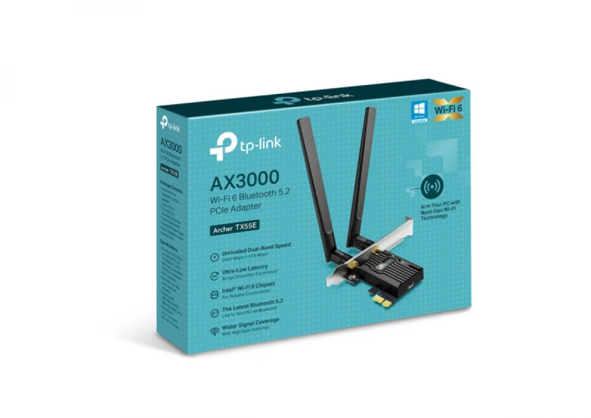 LAN MK PCI-E TP-LINK Archer TX55E WiFi6/AX3000/BT 5.2