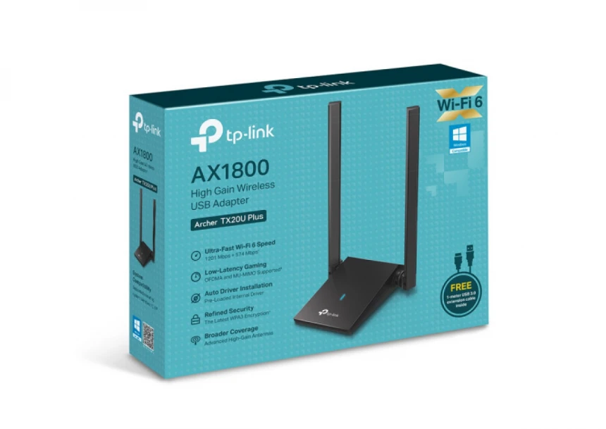 LAN MK TP-Link Archer TX20U PLUS AX1800 WiFi/dual band/USB