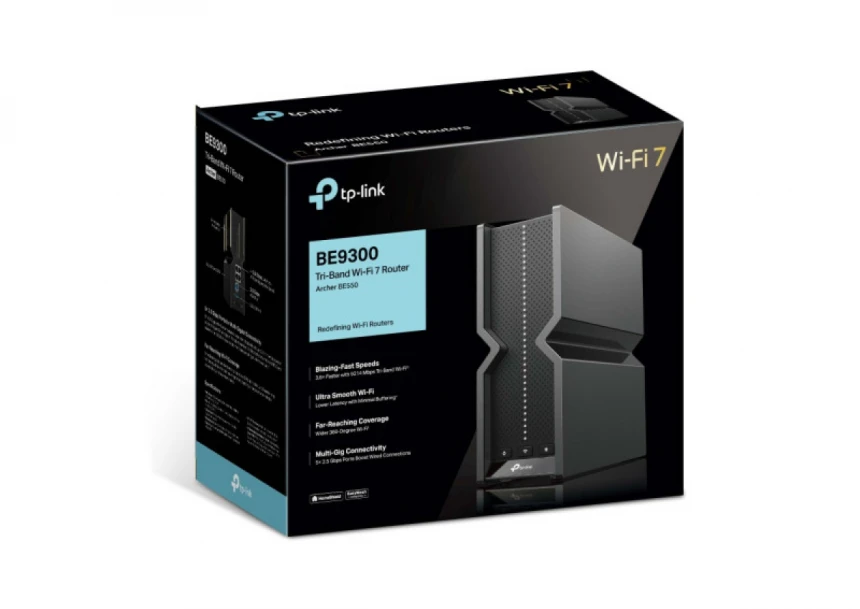 LAN Router TP-LINK Archer BE550 9300mMbps/4x2,5G LAN/1x2,5G WAN/USB/