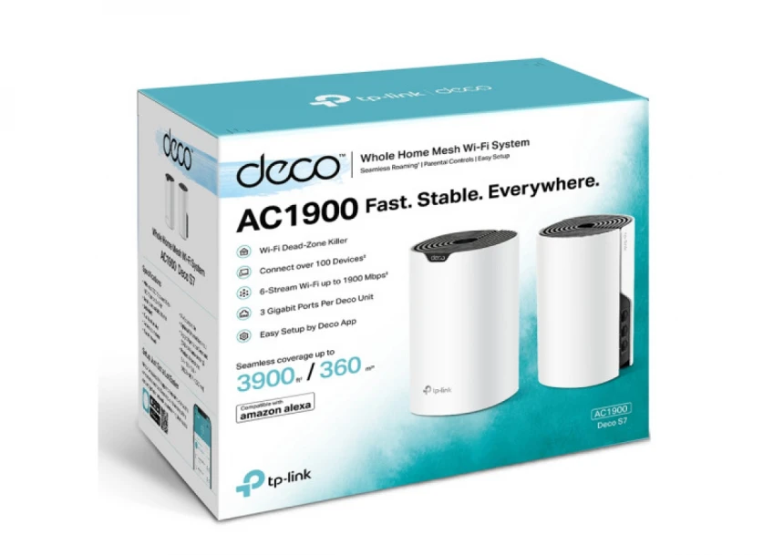 LAN Router TP-LINK DECO S7 Mesh WiFi (2-PACK) AC1900