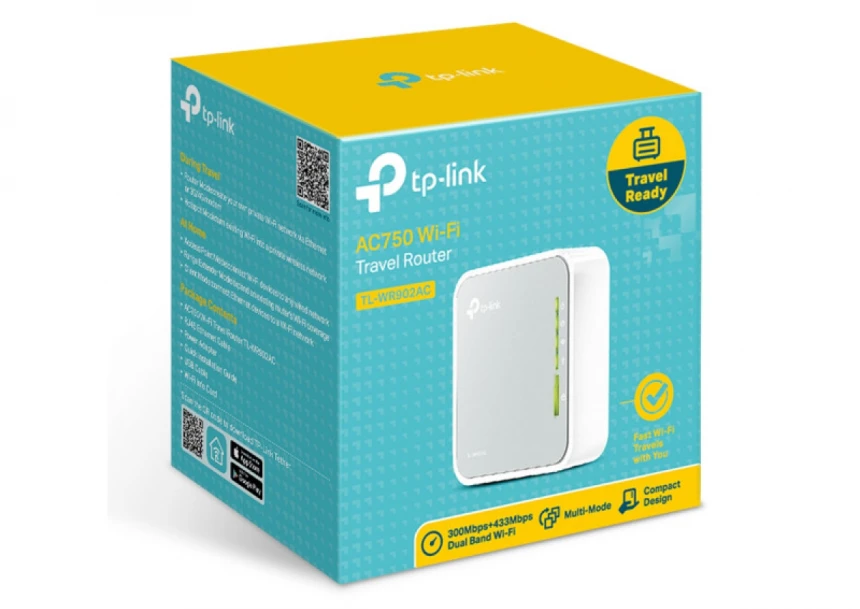 LAN Router TP-LINK TL-WR902AC AC750/AP/RE