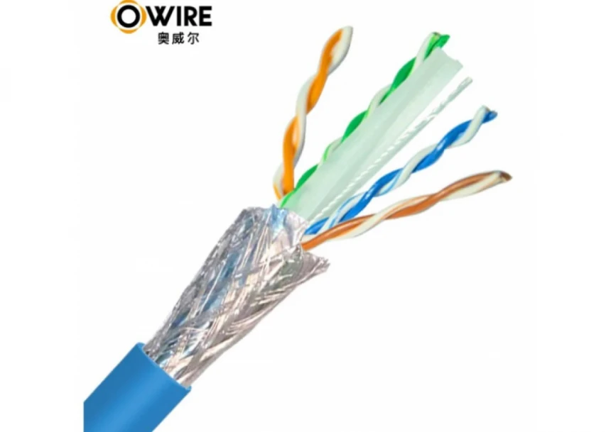 LAN SFTP kabl OWIRE Cat6 Solid/CCA/0,56mm/Plavi/305m