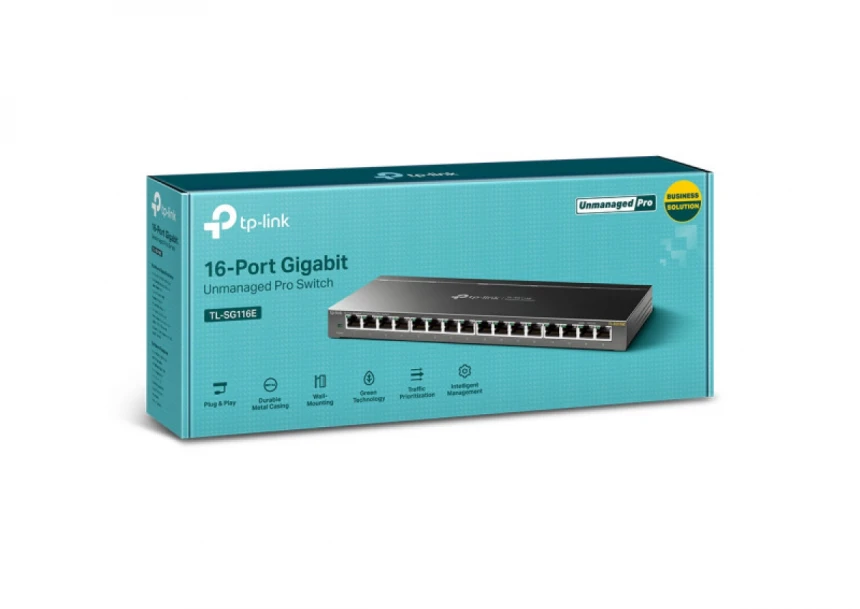 LAN Smart Switch TP-Link TL-SG116E 10/100/1000 16port L2
