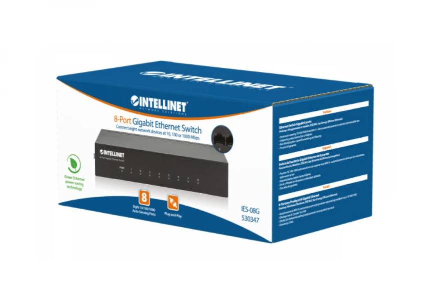 LAN switch Intellinet 530347 10/100/1000 8port/metalni