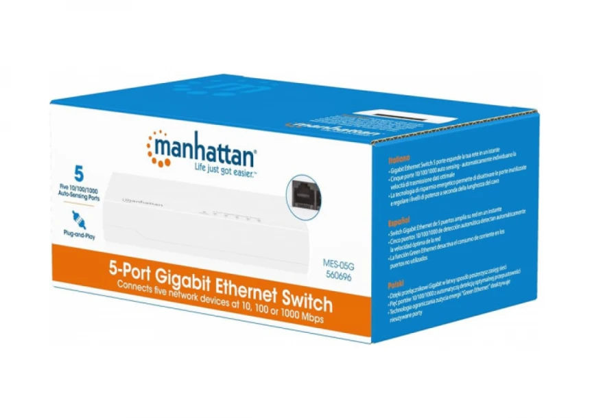 LAN switch Manhattan 560696 10/100/1000 5port