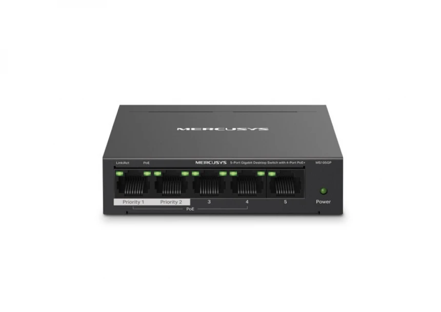 LAN Switch Mercusys MS105GP 5-port 10/10...