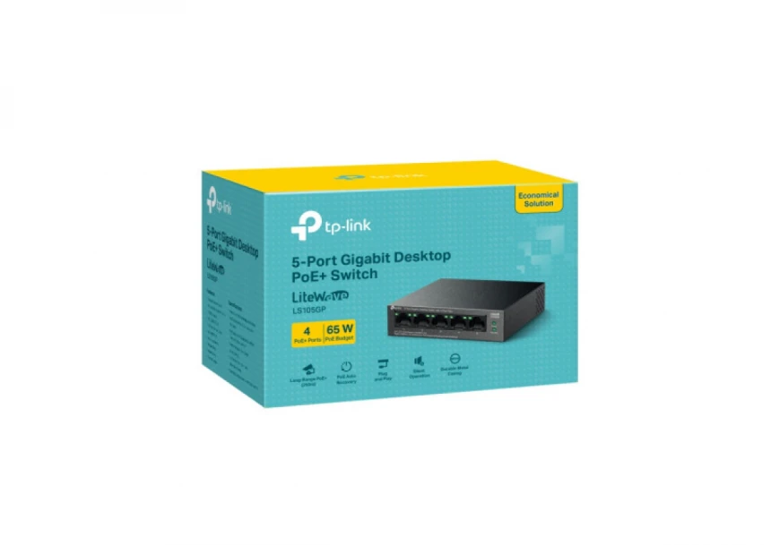 LAN Switch TP-Link LS105GP 5x1G/4PoE/65W