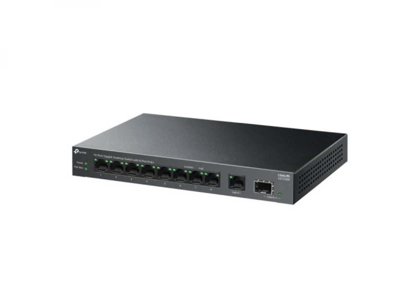 LAN Switch TP-LINK LS1210GP 9x1G/1xSFP/8PoE/61W