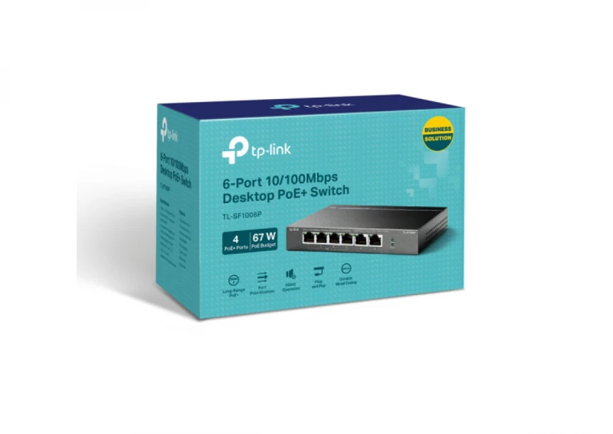 LAN Switch TP-LINK TL-SF1006P 6-port 10/100 4-Port PoE+