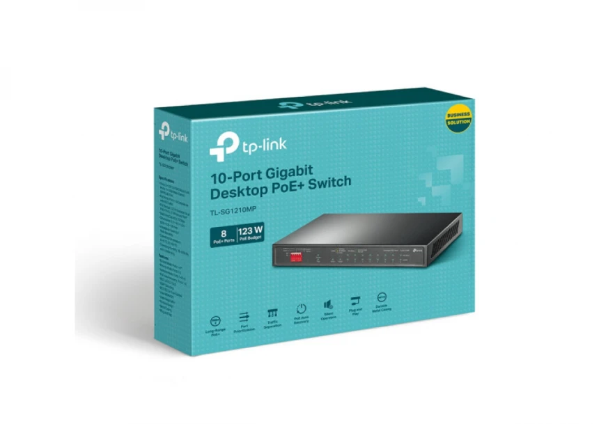 LAN Switch TP-Link TL-SG1210MP 10/100/1000 10 port (8PoE) + 1 SFP port