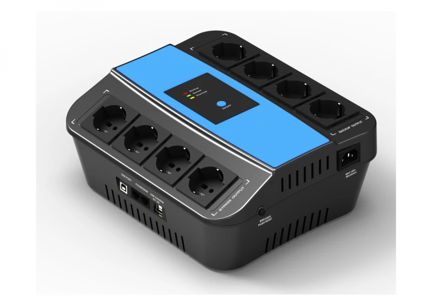 LanPlus Flat UPS 800VA 480W USB+RJ11 Sch...