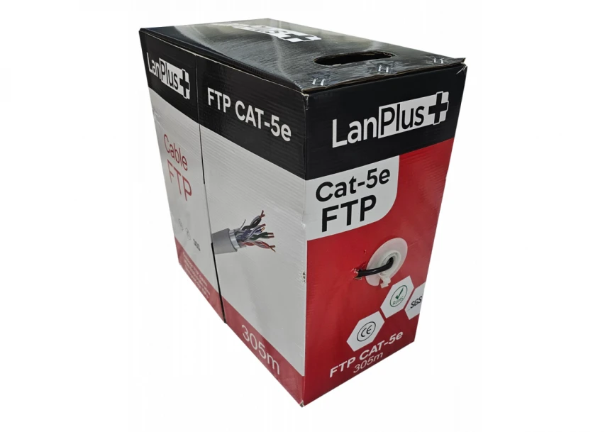 LanPlus FTP CAT5e outdoor, 305m, PE shea...