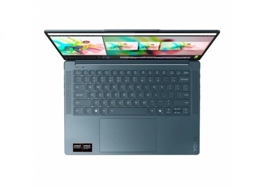 Laptop Lenovo Yoga Pro 7 14AKP10 14.5 3K OLED/Ryzen AI 7 350/32GB/NVMe 1TB/Tidal Teal/83KG000JYA