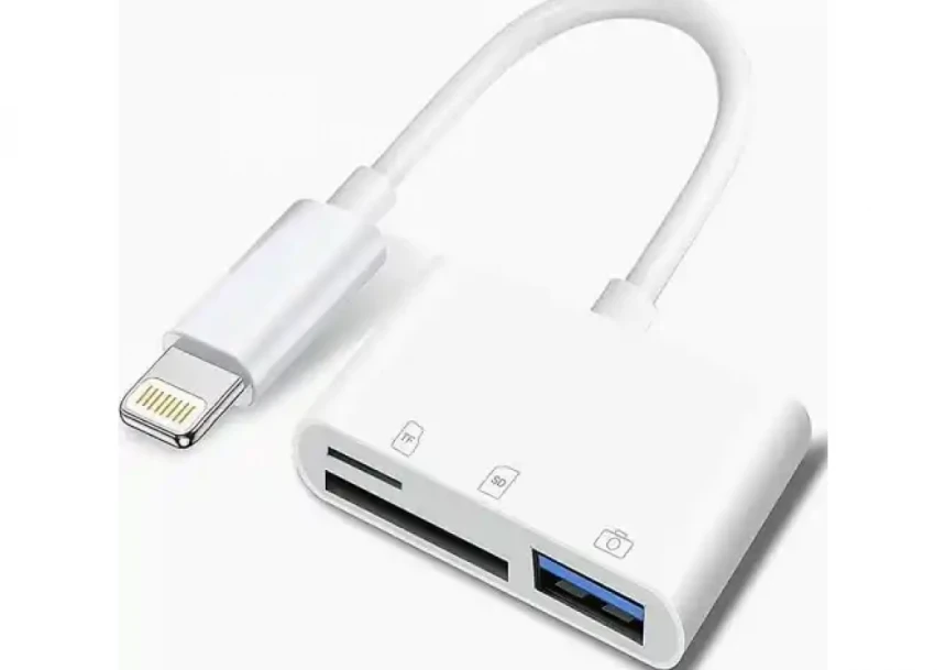 Lightning čitač kartica 1xUSB+1xSD+1xTF