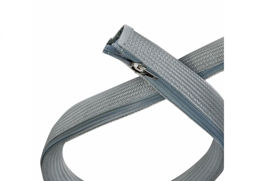 LogiLink  fleksibilna zaštita za kablove sa rajfešlusom 1m x 50mm siva