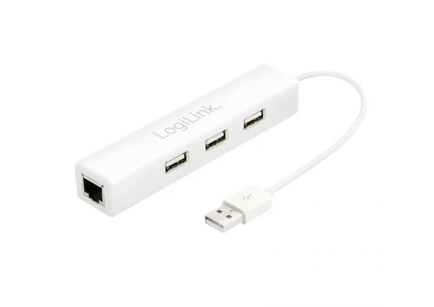Logilink HUB USB 2.0, 3 port, 1 LAN, mre...
