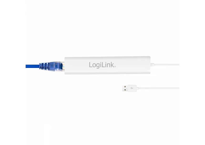 Logilink HUB USB 2.0, 3 port, 1 LAN, mrežni adapter