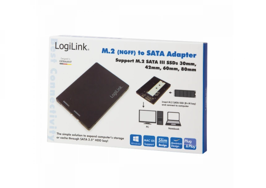 Logilink M.2 (NGFF) na SATA adapter